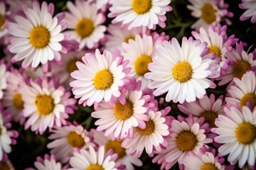 Fototapeta premium flowers spring nature floral green bouquet leaf copy blossom background beautiful space. Generative AI.