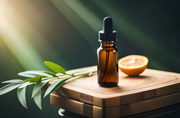 spa still life with essential oil Generative AI