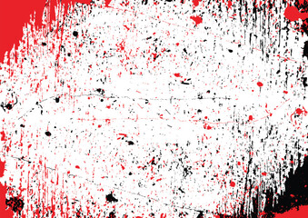 abstract vector grunge texture isolated background. vector splatter red and black color. illustration vector design