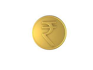 3d render of gold coins collection on white background,with clipping path.
indian rupees 