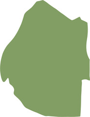 Fototapeta premium doodle freehand drawing of eswatini map.