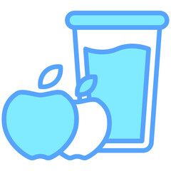 Fototapeta premium apple juice, breakfast food courts vector icons for web design, app, banner, flyer and digital marketing.