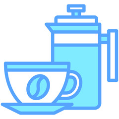 coffee, breakfast food courts vector icons for web design, app, banner, flyer and digital marketing.
