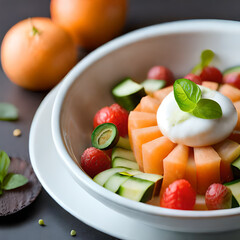 salad with vegetables