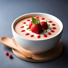 yogurt with strawberries