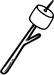 Fire Roasted Marshmallows,black line