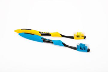 Toothbrush isolated on white background. Dentistry concept. Oral care.