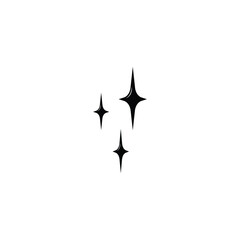 Twinkle star glittery icon vector graphics