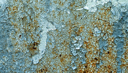 Painted rusty metal texture