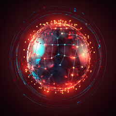 Fototapeta premium global network security