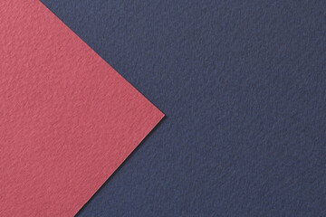 Fototapeta premium Rough kraft paper background, paper texture burgundy blue colors. Mockup with copy space for text