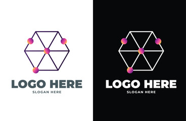 concept tech logo company design icon