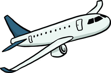 Flying airplane icon air passenger travel transport
