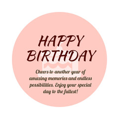 Happy Birthday card transparent png 