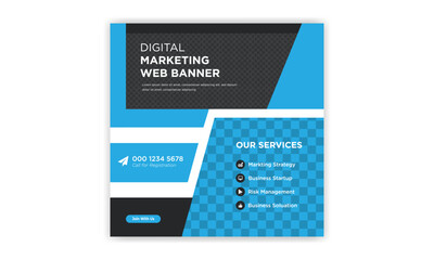 Digital marketing social media post design. Social media post banner design. webinar template design. Instagram post template