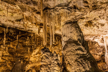 Punkevni Cave in the Moravian Karst Area, Czech Republic