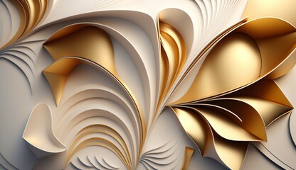 Modern and Creative 3D Abstraction Wallpaper generative Ai