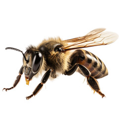 bee on white background, insect Generative AI