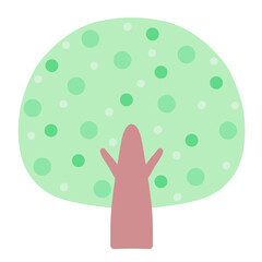 Pastel polka dot tree