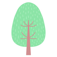 pastel pine tree