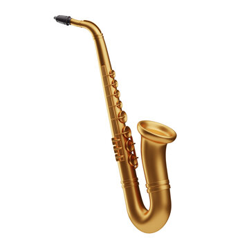 music object saxophone illustration 3d