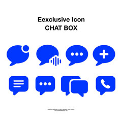 Revolutionary, efficient, and essential symbol of  chat box icon