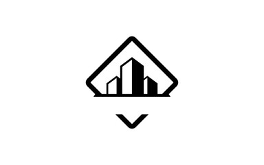 Building concept logo for template