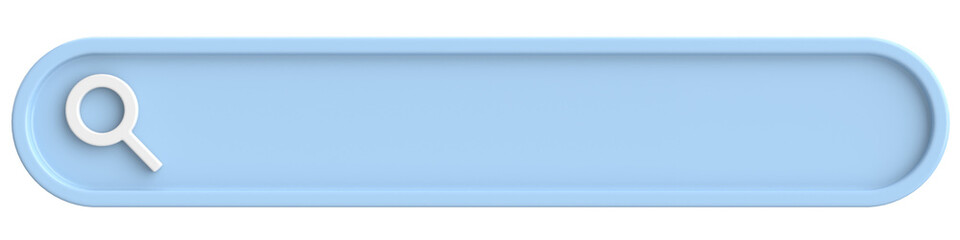 Obraz premium Search field. Search bar. 3D illustration.