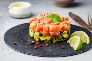 Salmon salad, tartare