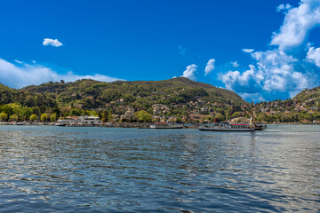 Fototapeta na wymiar View over Lake Como, Como, Lombardy, Italy