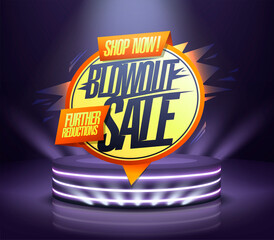 Blowout sale, shop now, further reductions - web banner