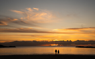 Sunset over Trearddur Bay 