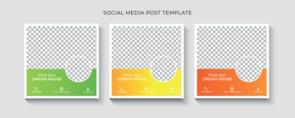 Real estate house social media post