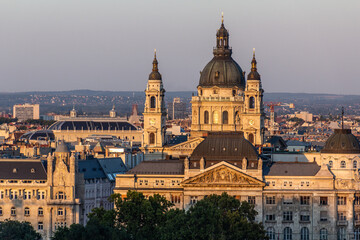 Fototapeta na wymiar View of St. Stephen's Basilica in Budapest, Hungary
