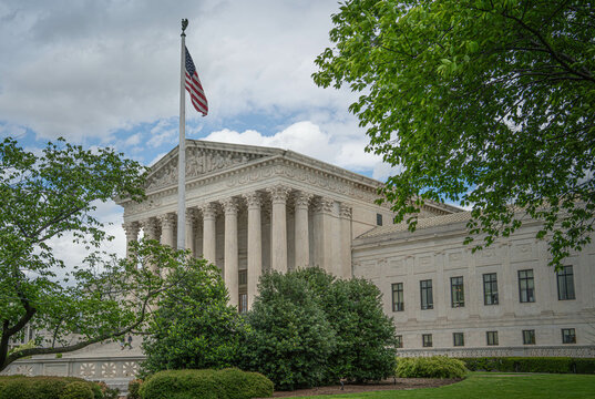 Supreme Court Building in Springtime, Washington D.C.