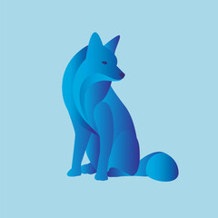 illustration vector graphic of animal in geometric