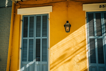 Morning light on a house in New Orleans, Louisiana