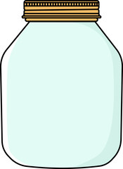 Bottle Jar Icon Illustration