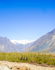 The scenery in Nubra Valley, Ladakh, India
