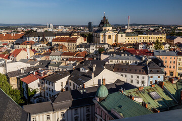 Fototapeta na wymiar Skyline of the Old town in Olomouc, Czech Republic.