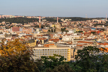 Fototapeta na wymiar Aerial view of Brno, Czech Republic