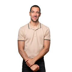 Obraz premium Friendly young man winking an eye