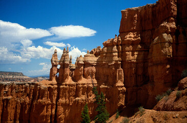 erosion in Bryce Canyon National Park in Utah