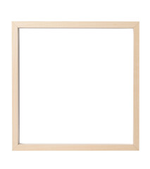 Wooden frame isolated on white. For mirror, photo, picture, painting and others