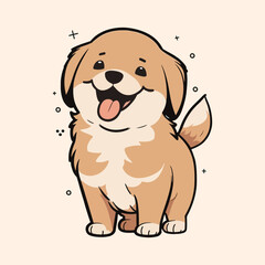dog cartoon character cute funny vector illustration eps 10