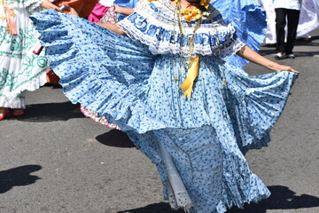 Panamenial heritage cultural dress typical cultural parade