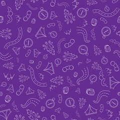 Travel Pattern, Hand Draw Illustration