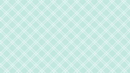 Fototapeta premium Diagonal white checkered in the turquoise background
