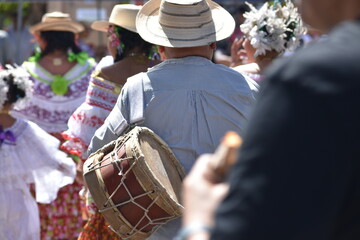 Panamenial heritage cultural dress typical cultural parade