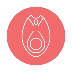 Erection ring color line icon. Pictogram for web page